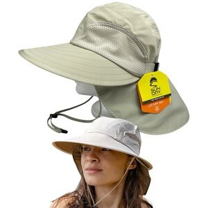Sunday Afternoons Unisex Sport Hat Cream-Sand Adjustable Sun Hat Size L/XL NWT